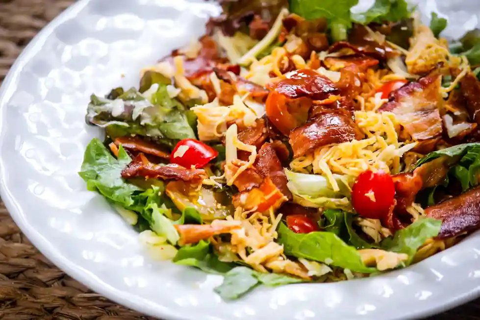Chicken Salad with Bacon, Lettuce and Tomato