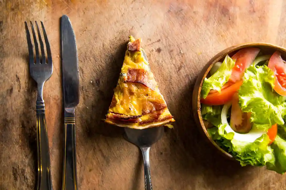 Crustless Bacon and Cheese Quiche