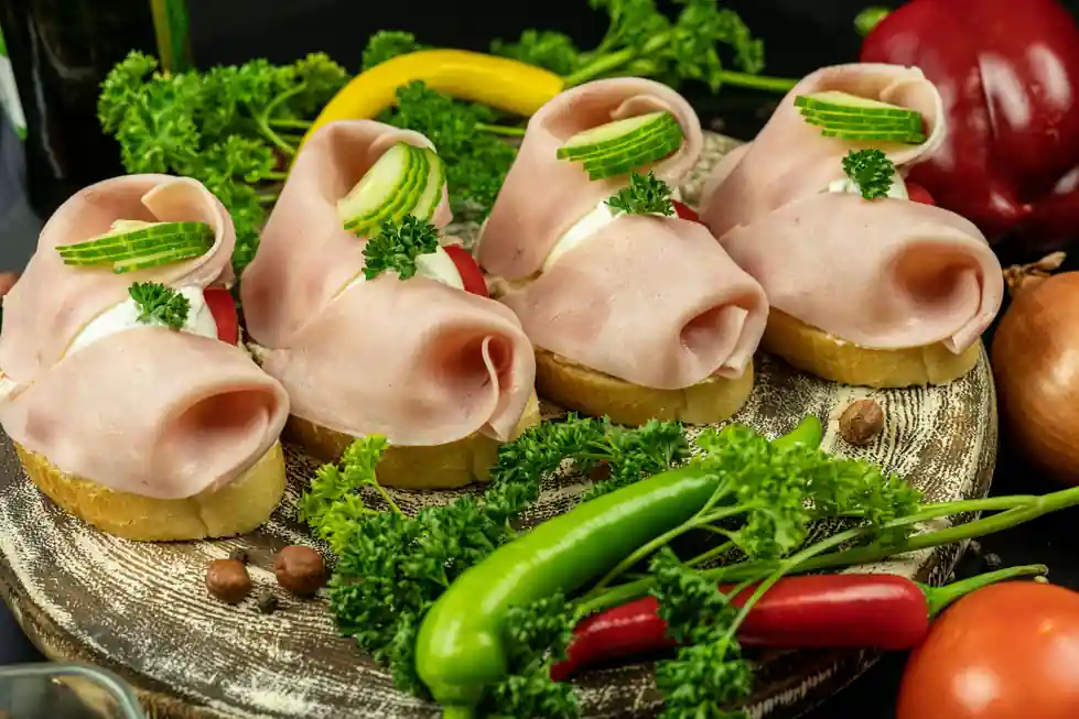 Cucumber Ham Roll-Ups