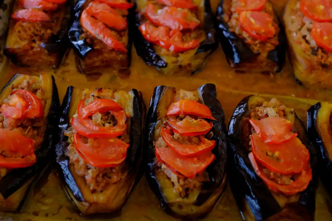 Eggplant and Tomato Packets