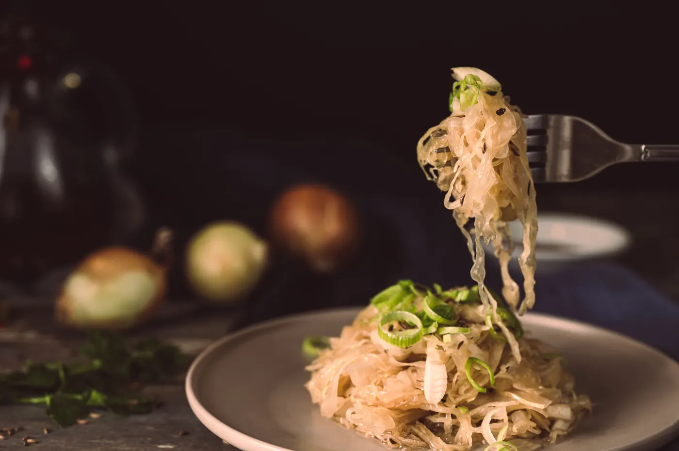 Fried Cabbage with Bacon, Onion, and Garlic
