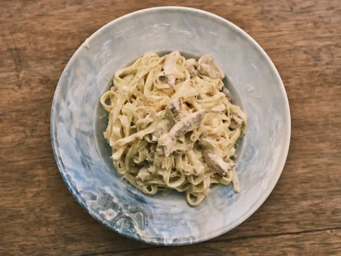 Garlic Alfredo Tilapia
