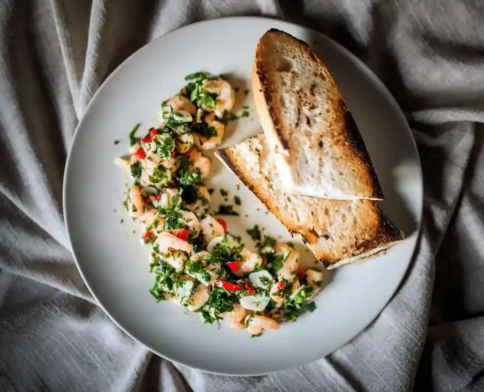 Lemon and Cilantro Shrimp